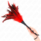 KINK - RED HORN SHAPED CHICKEN FEATHER TICKLE 36 CM