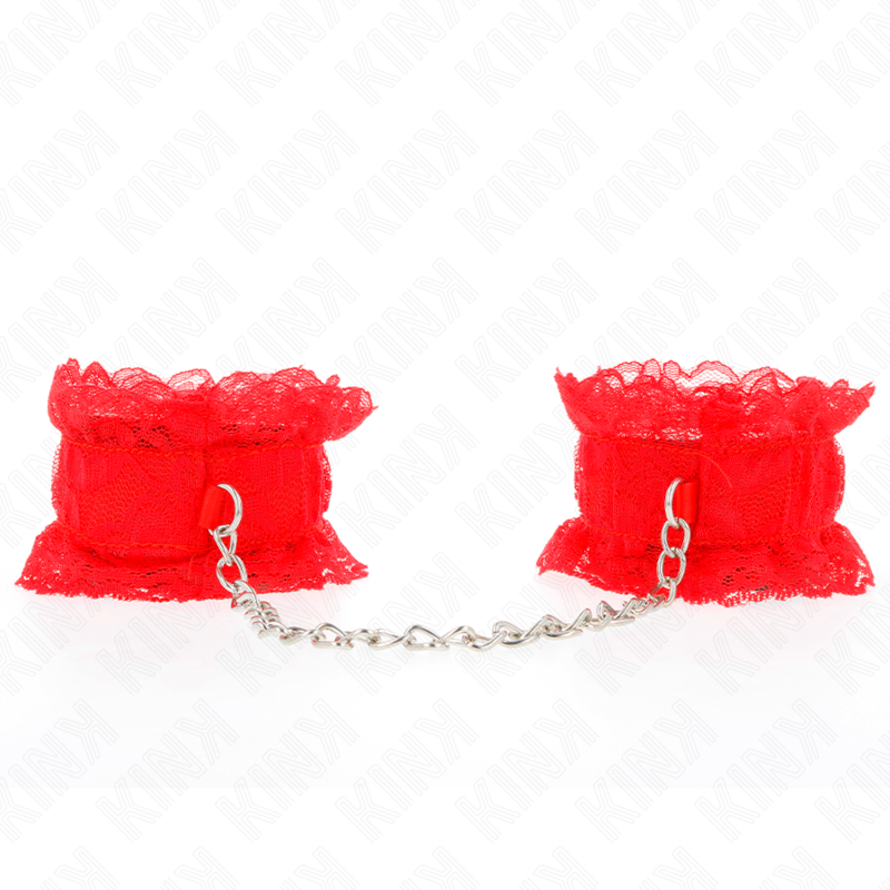 KINK - ATTES - POLSINI ELASTICI IN PIZZO ROSSO