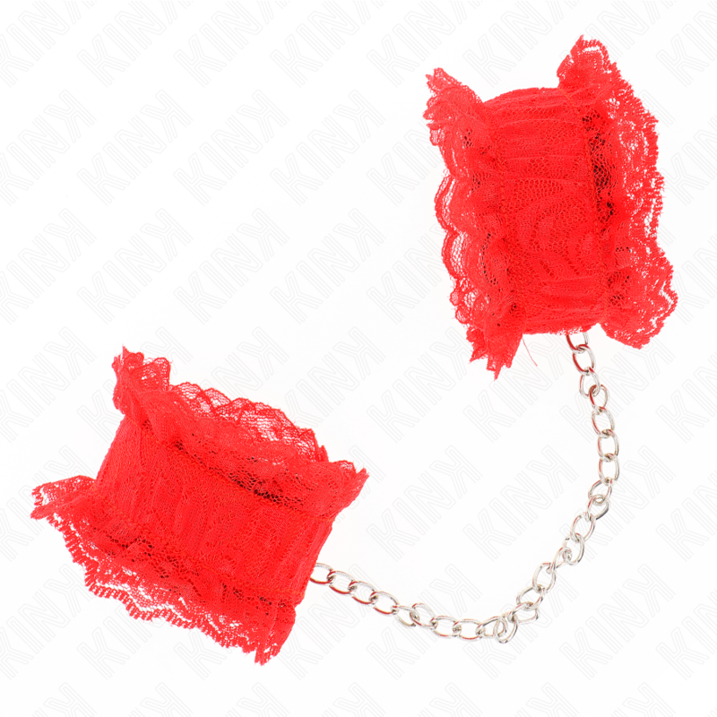 KINK - ATTES - POLSINI ELASTICI IN PIZZO ROSSO