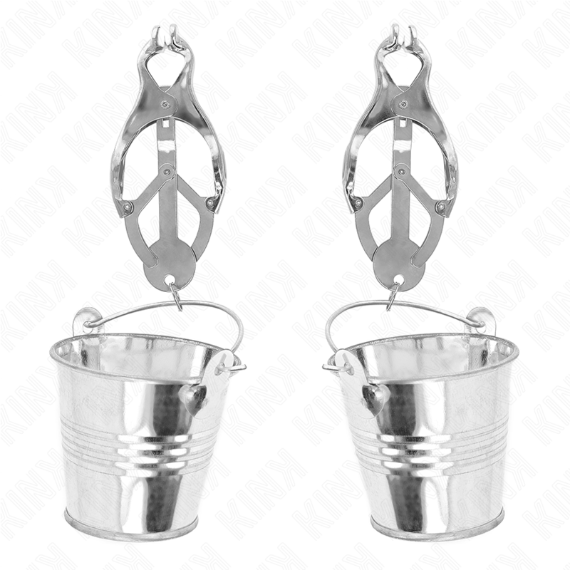 KINK - PINZE PER SENO A QUADRIFOGLIO GIAPPONESE CON CATENE ARGENTO