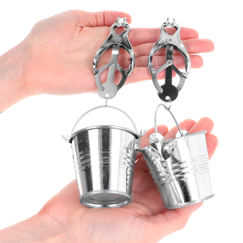 KINK - PINZE PER SENO A QUADRIFOGLIO GIAPPONESE CON CATENE ARGENTO