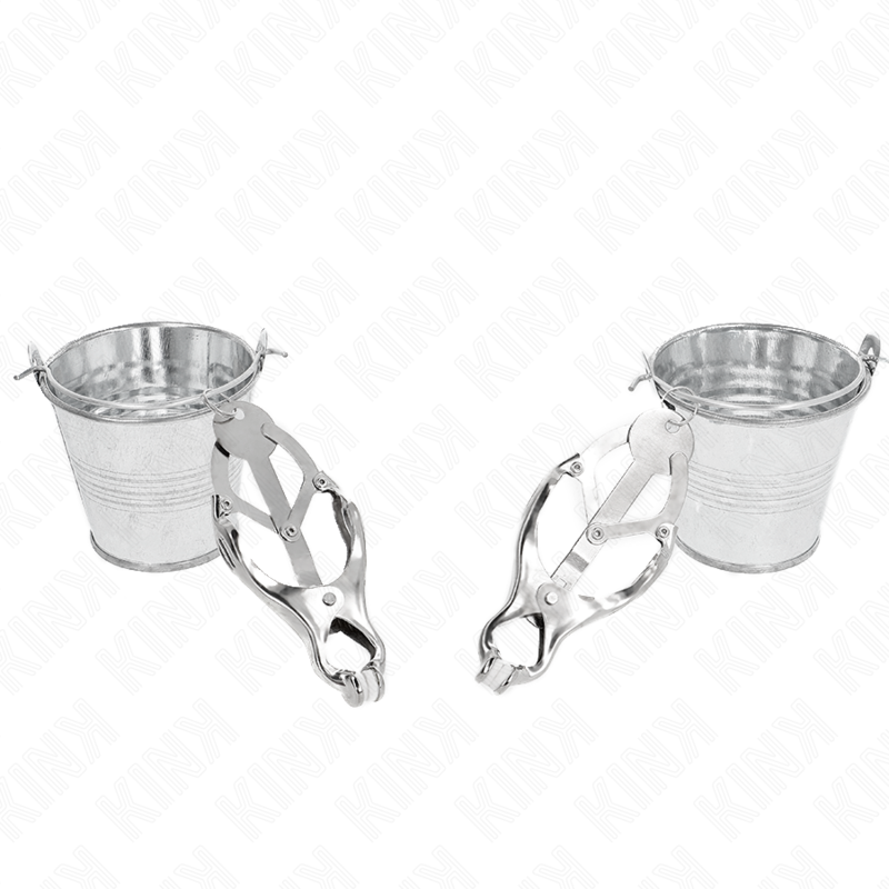 KINK - PINZE PER SENO A QUADRIFOGLIO GIAPPONESE CON CATENE ARGENTO