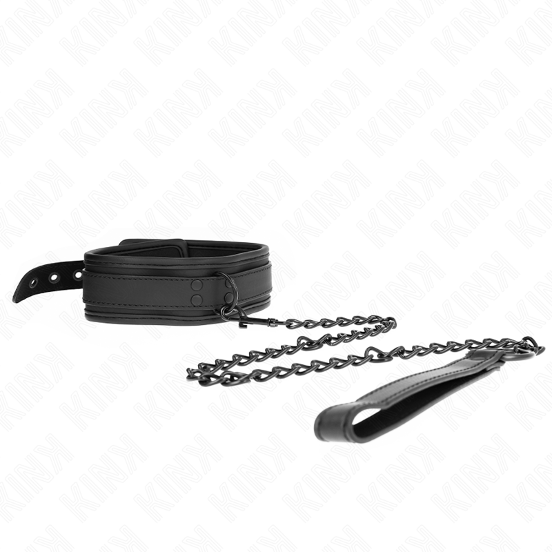 KINK - COLLAR DE BONDAGE DE NEOPRENO MODELO 1 CON CINTURÓN AJUSTABLE DE 78 CM, 37,5 X 49,5 CM