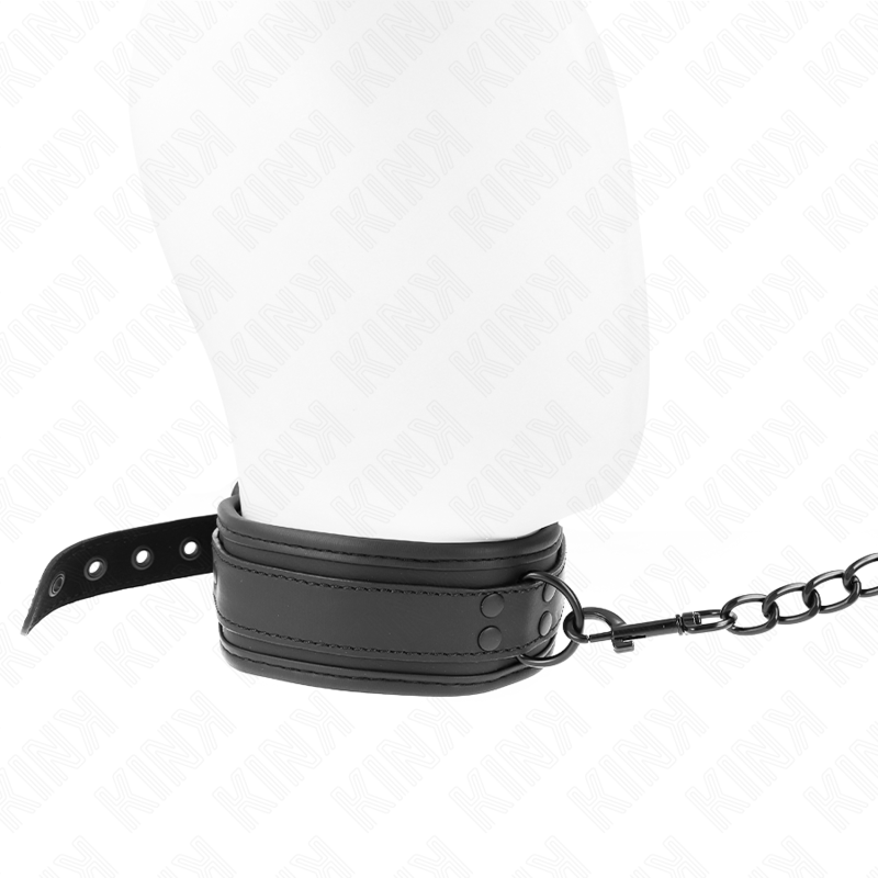 KINK - COLLAR DE BONDAGE DE NEOPRENO MODELO 1 CON CINTURÓN AJUSTABLE DE 78 CM, 37,5 X 49,5 CM