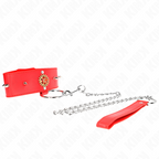KINK - RED DIAMOND CHOKER WITH BELT 65 CM ADJUSTABLE 35-51 CM X 7 CM