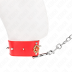 KINK - RED DIAMOND CHOKER WITH BELT 65 CM ADJUSTABLE 35-51 CM X 7 CM