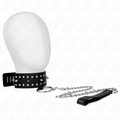 KINK - COLLAR CON CORREA DE 65 CM CON TACHUELAS PLATEADAS MODELO 1 AJUSTABLE 36-43 CM X 5 CM