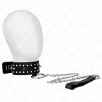 KINK - COLLAR CON CORREA DE 65 CM CON TACHUELAS PLATEADAS MODELO 1 AJUSTABLE 36-43 CM X 5 CM
