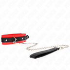 KINK - COLLARE MODELLO BASIC CON GUINZAGLIO 65 CM MODELLO 3 ROSSO 53 X 5 CM