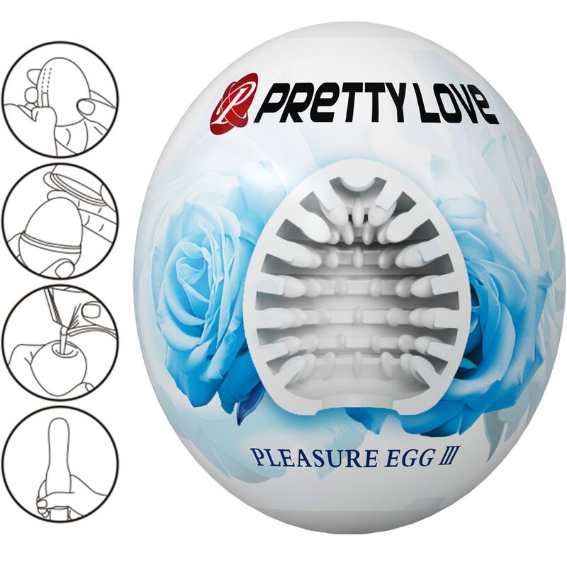 PRETTY LOVE - MASTURBATORE PER UOMO BIANCO D'UOVO
