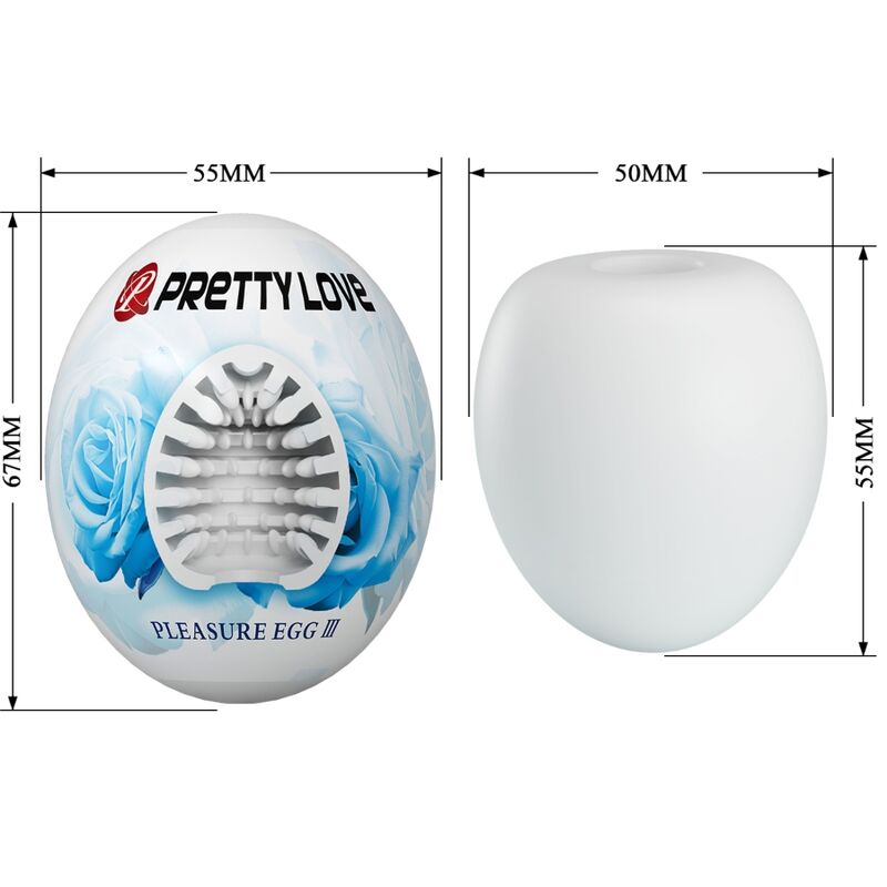 PRETTY LOVE - MASTURBATORE PER UOMO BIANCO D'UOVO