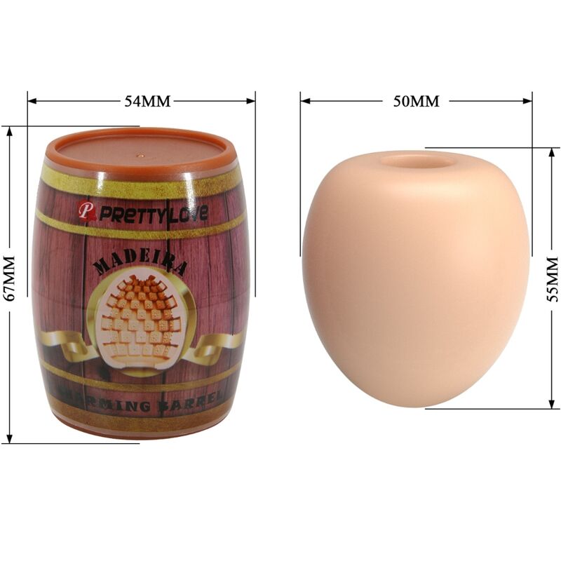 PRETTY LOVE - MASTURBADOR PARA HOMBRE MODELO CARNE DE HUEVO 2