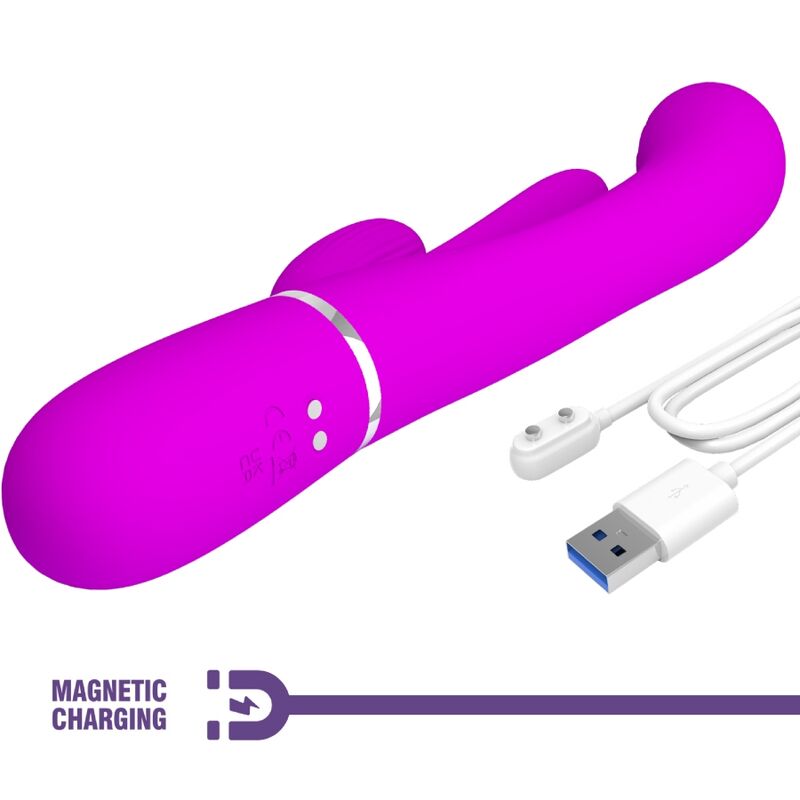PRETTY LOVE - SHANIA TRIPLE CONIGLIO VIBRATORE MULTIFUNZIONE ROSA