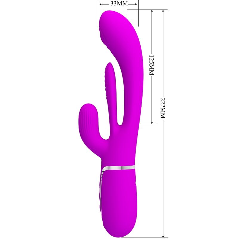 PRETTY LOVE - SHANIA TRIPLE CONIGLIO VIBRATORE MULTIFUNZIONE ROSA