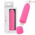 INTENSE - SYMONE BULLET RECHARGEABLE USB VIBRATOR 8 VIBRATIONS PINK 10 X 2.2 CM