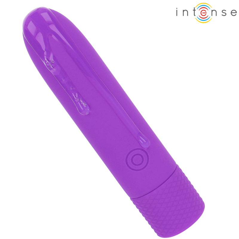 INTENSE - VIBRADOR TIPO BALA SYMONE VIBRANT RECARGABLE POR USB 8 VIBRACIONES VIOLETA 10 X 2,2 CM