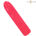 INTENSE - VIBRADOR TIPO BALA SYMONE RECARGABLE POR USB, 8 VIBRACIONES, ROJO, 10 X 2,2 CM