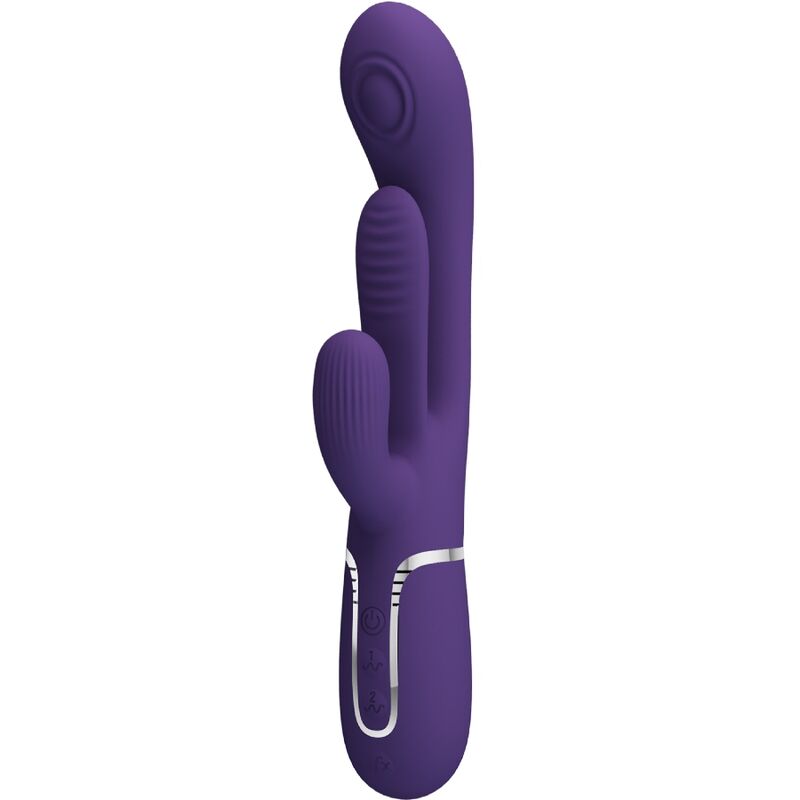 PRETTY LOVE - SHANIA VIBRADOR MULTIFUNCIÓN DE CONEJO TRIPLE VIOLETA