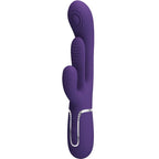 PRETTY LOVE - SHANIA VIBRADOR MULTIFUNCIÓN DE CONEJO TRIPLE VIOLETA