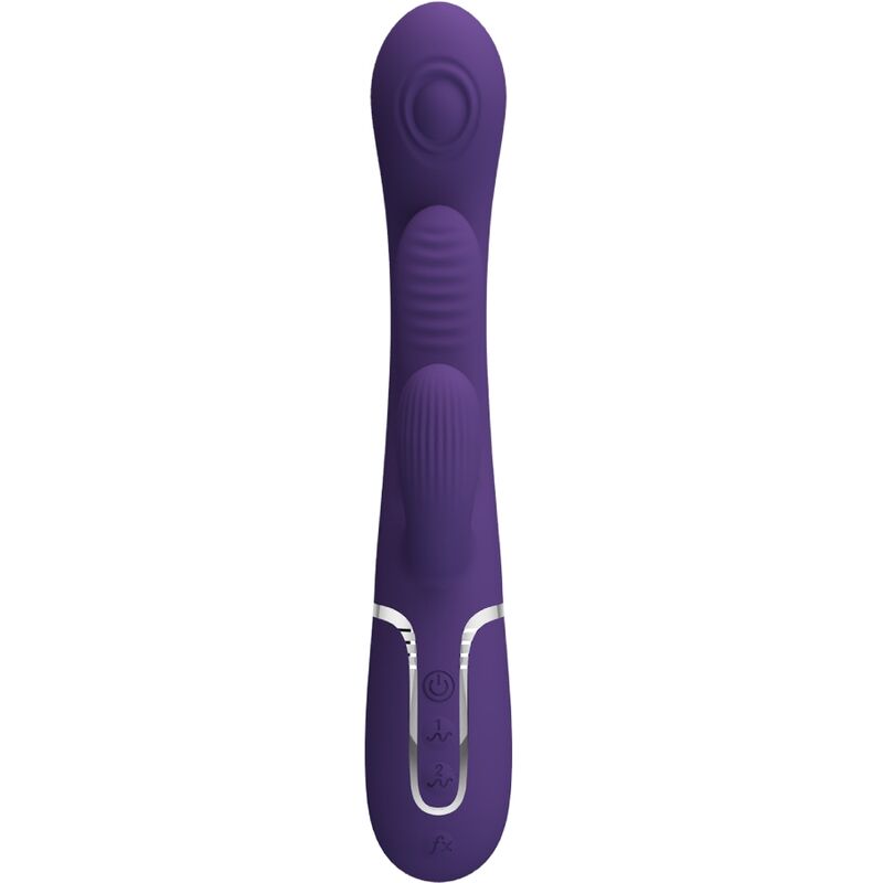 PRETTY LOVE - SHANIA VIBRADOR MULTIFUNCIÓN DE CONEJO TRIPLE VIOLETA