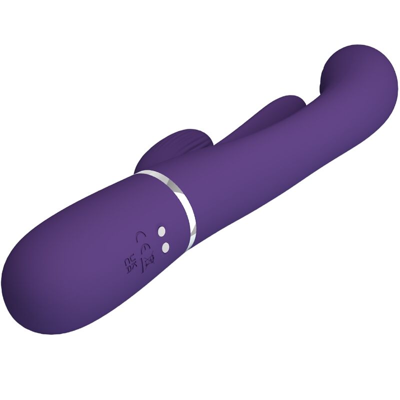 PRETTY LOVE - SHANIA VIBRADOR MULTIFUNCIÓN DE CONEJO TRIPLE VIOLETA