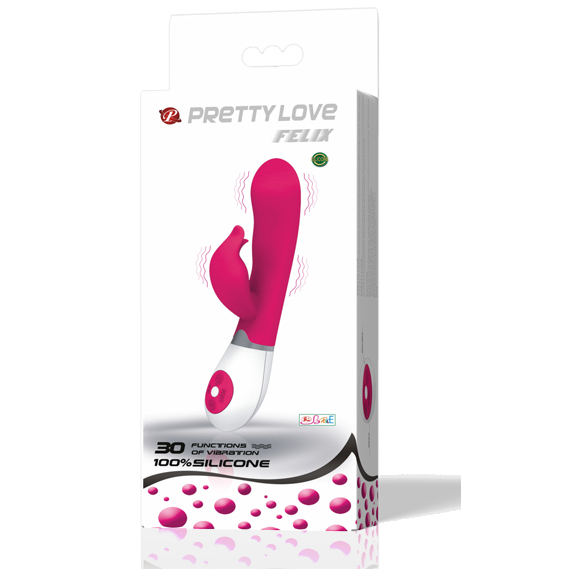 PRETTY LOVE - VIBRADOR DE COQUETEO CON ESTIMULADOR FELIX