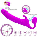PRETTY LOVE - ZANINI STRAP-ON SIN TIRANTES 10 VIBRACIONES VIOLETA