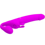 PRETTY LOVE - ZANINI STRAP-ON SIN TIRANTES 10 VIBRACIONES VIOLETA