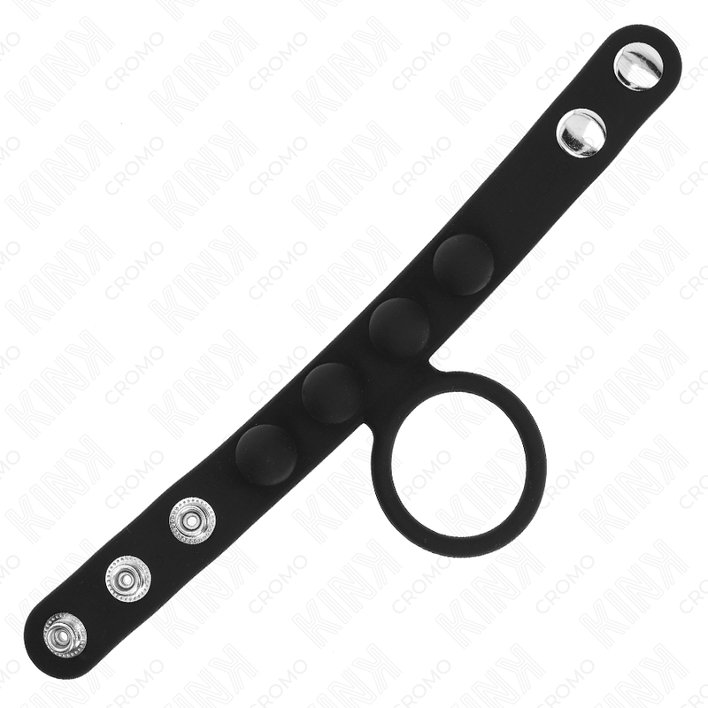 KINK - LEATHER COCK RING 3.5 CM WITH SNAP FASTENER 23 X 2 CM