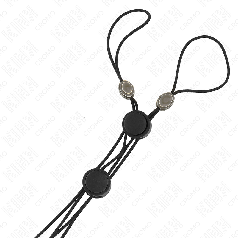 KINK - PINZAS PARA PEZONES NEGRAS CON ELÁSTICO NEGRO