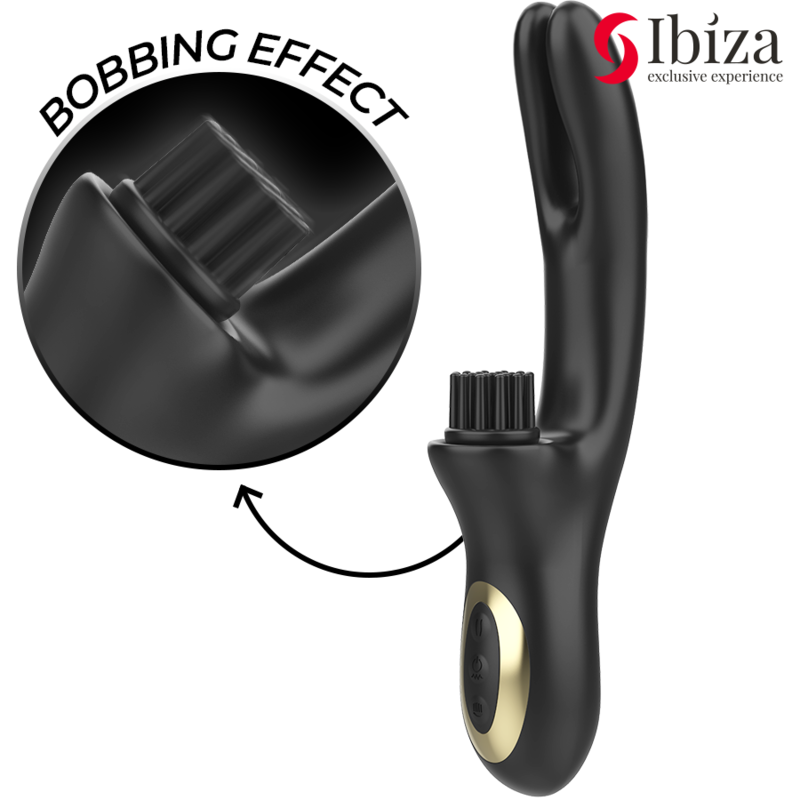 IBIZA - VIBRADOR CLITORIDIANO MULTICELULAR CON ESTIMULACIÓN TIPO RABBIT HI-TECH Y DOBLE ONDA