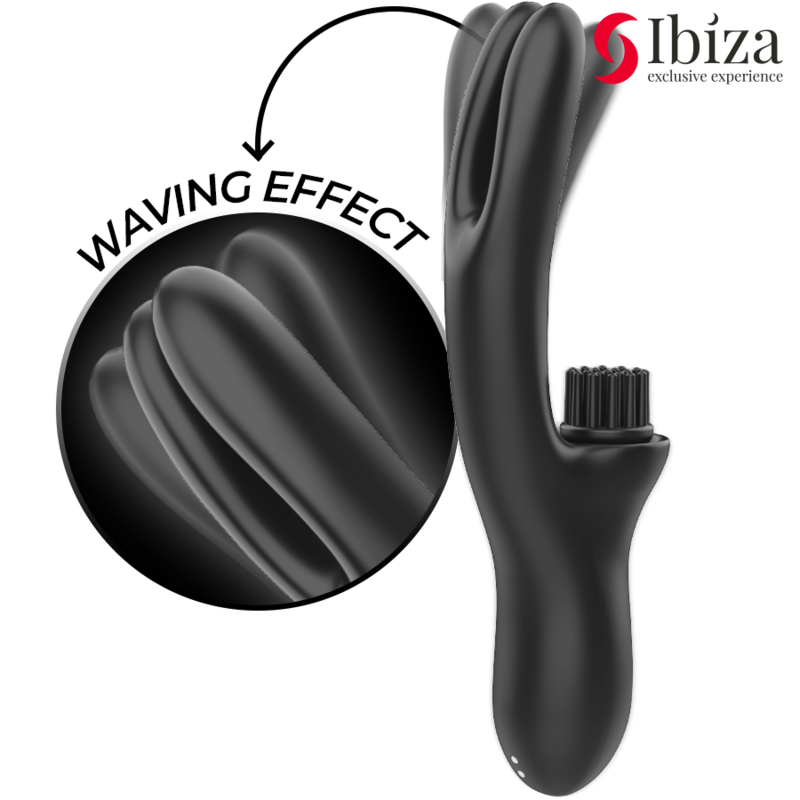 IBIZA - VIBRADOR CLITORIDIANO MULTICELULAR CON ESTIMULACIÓN TIPO RABBIT HI-TECH Y DOBLE ONDA