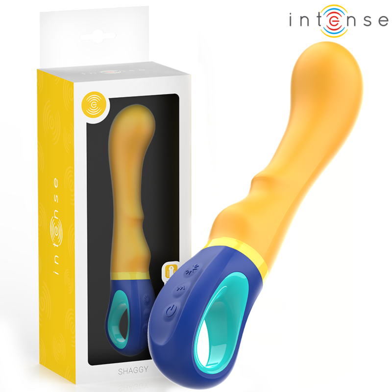 INTENSE - VIBRADOR PUNTO G AMARILLO SHAGGY