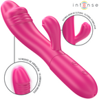 INTENSE - VIBRADOR FLEXIBLE IVY 10 VIBRACIONES CON LENGUA ESTIMULANTE ROSA