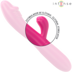 INTENSE - VIBRADOR FLEXIBLE IVY 10 VIBRACIONES CON LENGUA ESTIMULANTE ROSA