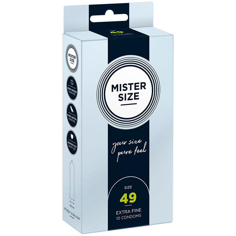 MISTER SIZE - PRESERVATIVO TALLA S 49 MM (10 UNIDADES)