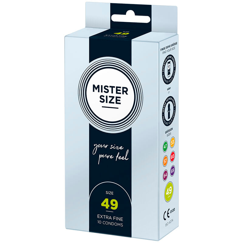 MISTER SIZE - PRESERVATIVO TALLA S 49 MM (10 UNIDADES)