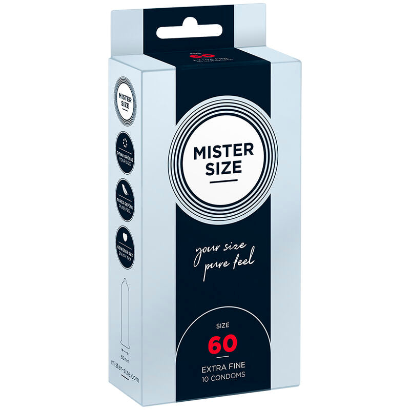 MISTER SIZE - PRESERVATIVO TALLA XL 60 MM (10 UNIDADES)