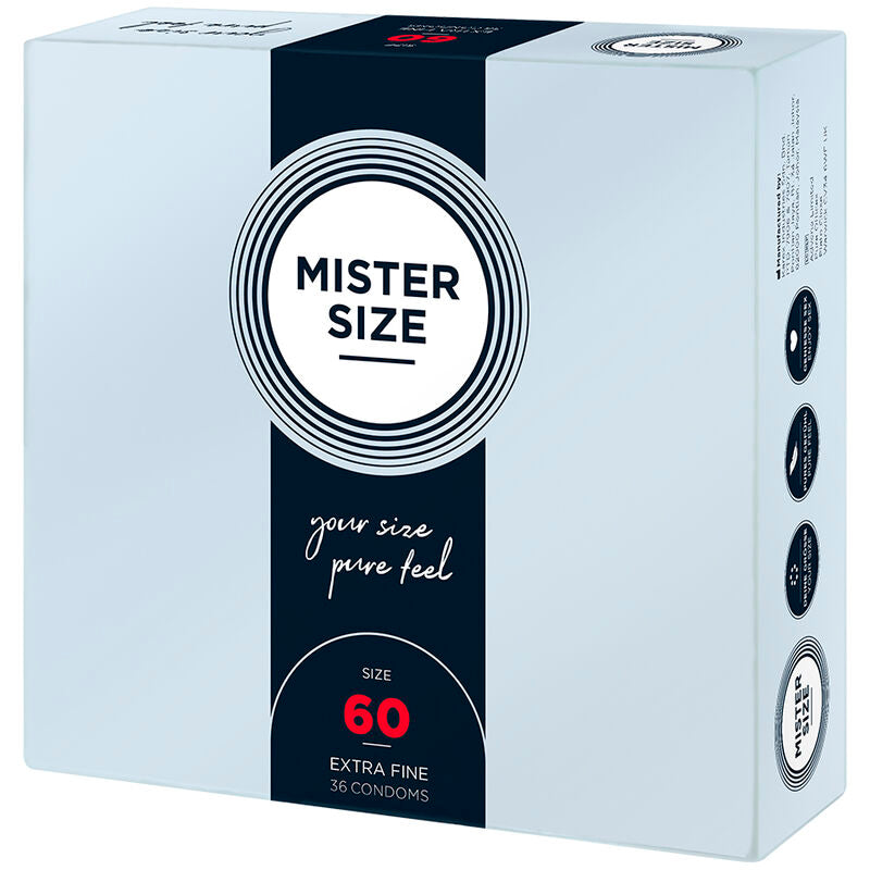 MISTER SIZE - PRESERVATIVO TALLA XL 60 MM (36 UNIDADES)
