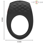 INTENSE - ANILLO VIBRADOR PARA PENE CLOVER 10 VIBRACIONES NEGRO