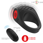 INTENSE - ANILLO VIBRADOR PARA PENE CLOVER 10 VIBRACIONES NEGRO