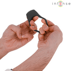 INTENSE - ANILLO VIBRADOR PARA PENE CLOVER 10 VIBRACIONES NEGRO