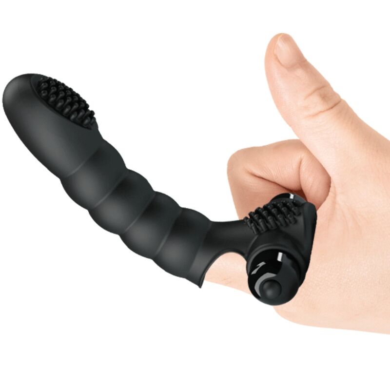 PRETTY LOVE - VIBRATORE DA DITO ALEXANDER 10 VIBRAZIONI NERO
