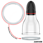 JAMYJOB - BOMBA DE TESTÍCULOS AUTOMÁTICA XPAND LITE, 3 NIVELES DE SUCCIÓN, GRIS