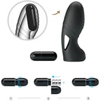PRETTY LOVE - ALAN VIBRADOR DE DEDOS DE SILICONA NEGRO