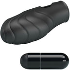 PRETTY LOVE - VIBRADOR DE DEDO DE SILICONA LICH NEGRO