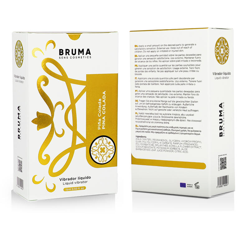 BRUMA - VIBRADOR LÍQUIDO ULTRA DESLIZANTE PIÑA COLADA 15 ML