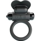 PRETTY LOVE - ANILLO VIBRADOR DEBONAIRE CONEJO 10 VIBRACIONES NEGRO