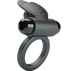 PRETTY LOVE - ANILLO VIBRADOR DEBONAIRE CONEJO 10 VIBRACIONES NEGRO
