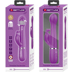 PRETTY LOVE - VIBRATEUR LAPIN MULTIFONCTION 3 EN 1 DEJON VIOLET